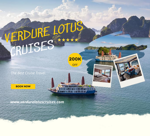 <p>Phiếu giảm 200k khi mua tour du thuyền Hạ Long Bay 2 ngày 1 đêm tại Verdure Lotus Cruise</p><p>Mỗi khách hàng chỉ được áp dụng 1 EVoucher</p><p>Không áp dụng đồng thời các CTKM khác</p><p>Không áp dụng cộng dồn, không quy đổi thành tiền mặt</p><p>Mã ưu đãi có hiệu lực đến ngày 30/09/2025.</p><p>Hướng dẫn sử dụng:</p><p>Bước 1: Khách hàng vào mục "Ưu đãi của tôi/Đặc quyền FPT Telecom/Chưa sử dụng" trên ứng dụng Hi FPT hoặc mục "Quà của tôi/Danh sách quà Chưa sử dụng" trên Website Khachhangthanthiet.fpt.vn, chọn quà tặng.</p><p>Bước 2: Ở mục “Mã sử dụng” chọn “Lấy mã” hoặc “Chia sẻ”. Khách hàng cung cấp mã ưu đãi khi book tour qua SĐT: 0987207089/ Email: <a   href="mailto:collectioncruises@gmail.com" target="_blank">collectioncruises@gmail.com</a></p>